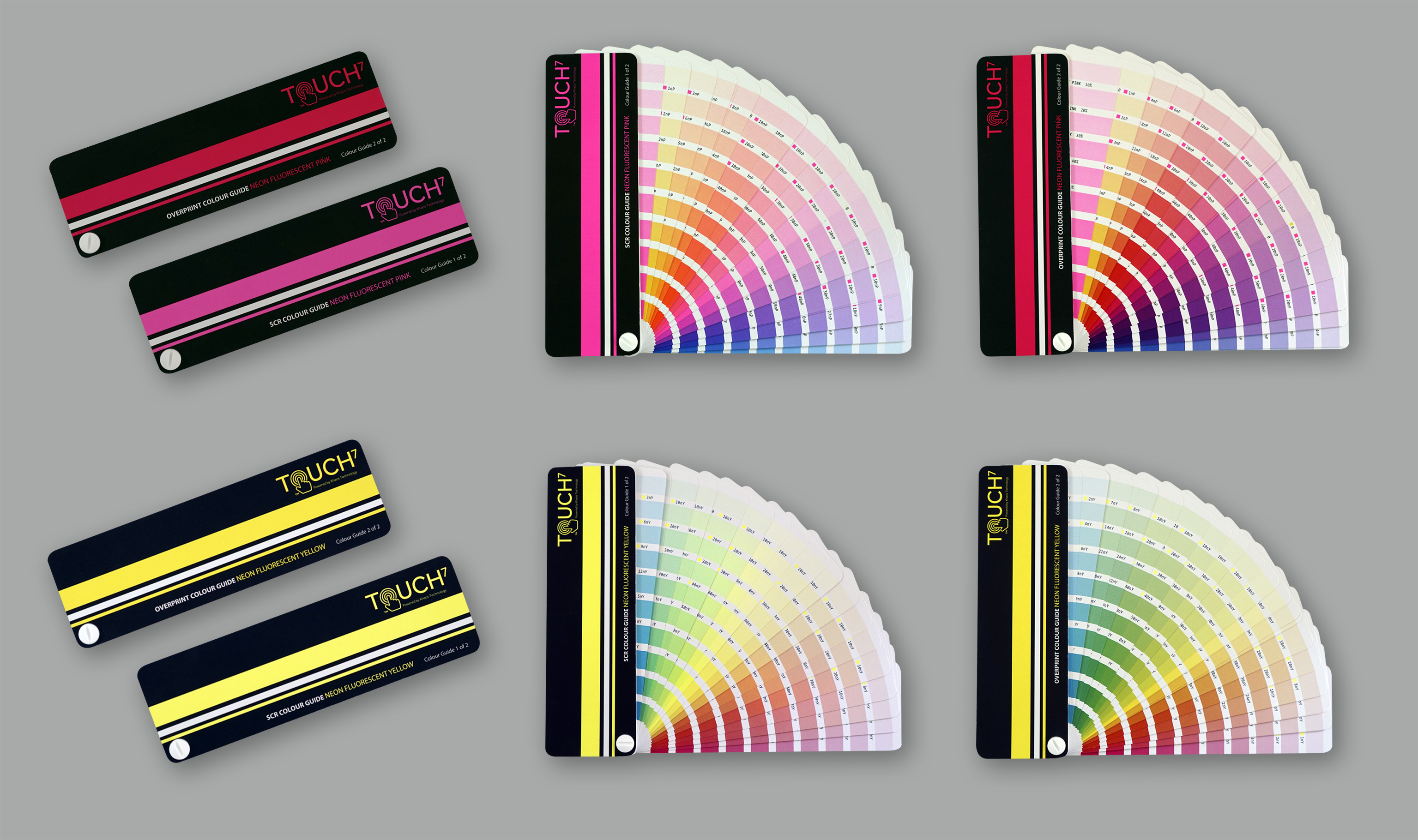 The four digital neon Touch7 Colour Guides enable the consistent reproduction of 1520 colours