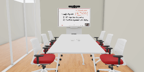 Smart Collaboration Rooms - Ricoh Collaboration Board with Microsoft 365- visual
