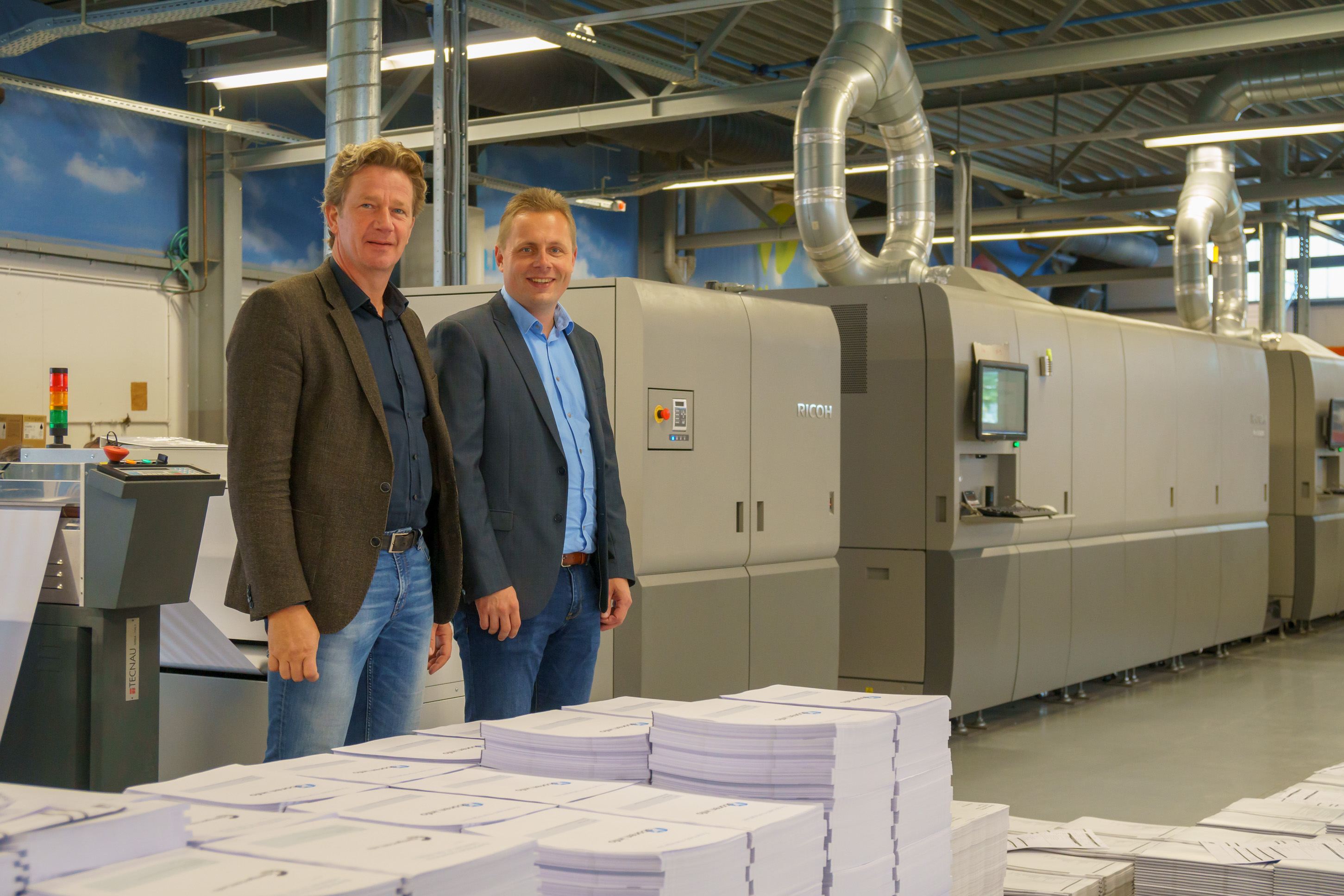 L-R Herman Verlind, director and co-owner of Zalsman and Frans Selles, director of Zalsman Innovative Print