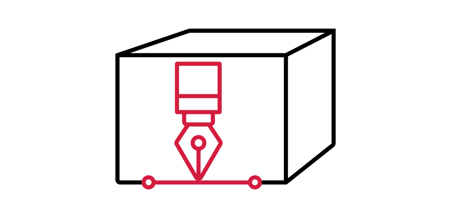 3D-printed prototypes icon.