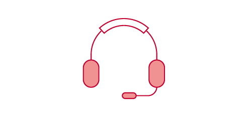 Customer service headset icon