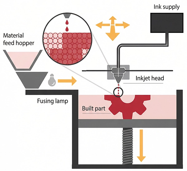 3D Printing Ricoh Selective Laser Sintering How it works