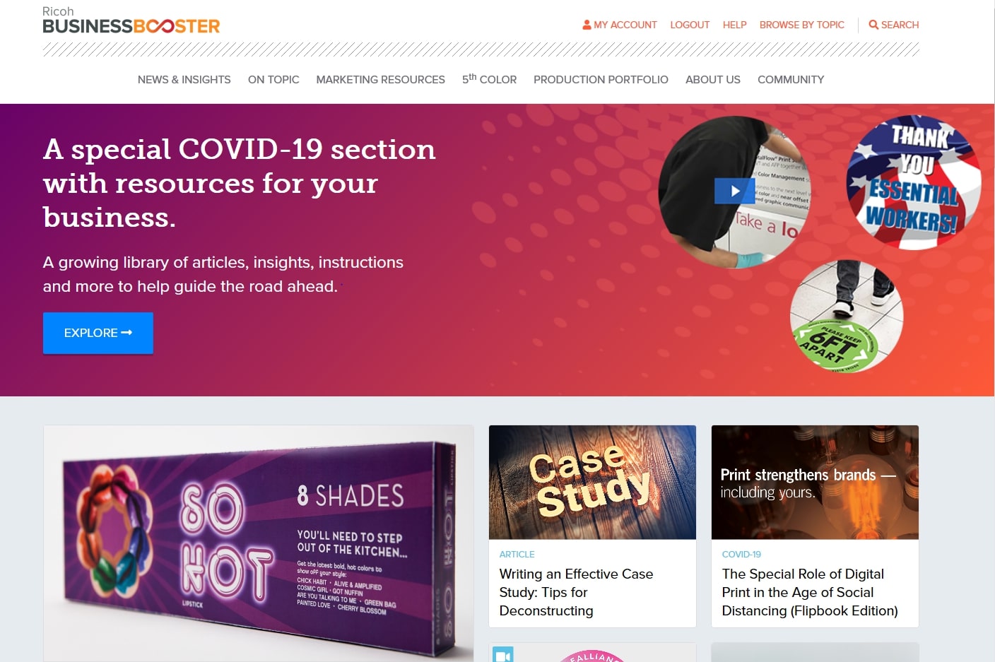 Print community offered Covid-19 advice and support as part of newly launched Ricoh Business Booster