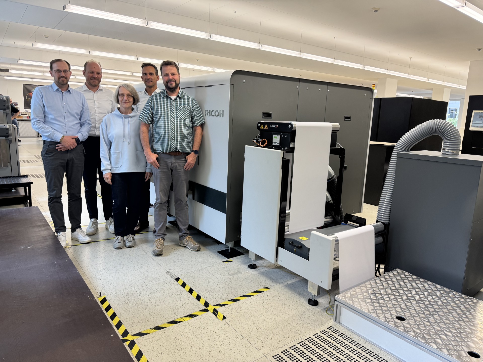 RICOH Pro VC20000 in operation at LVM Insurance print facility