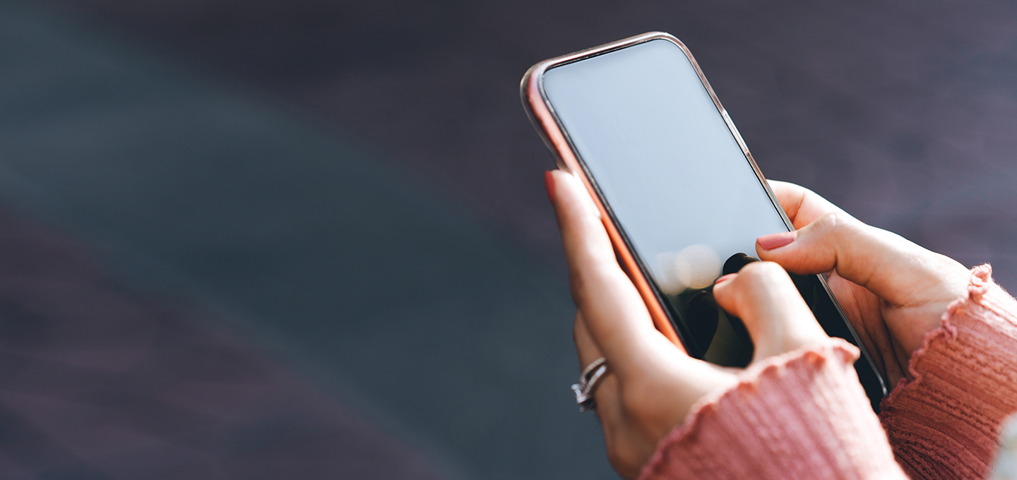 Mobile phone in hands
