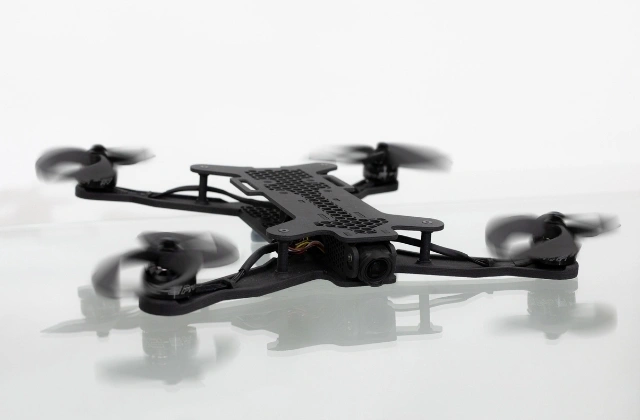 A drone structure, manufactured using CBAM.