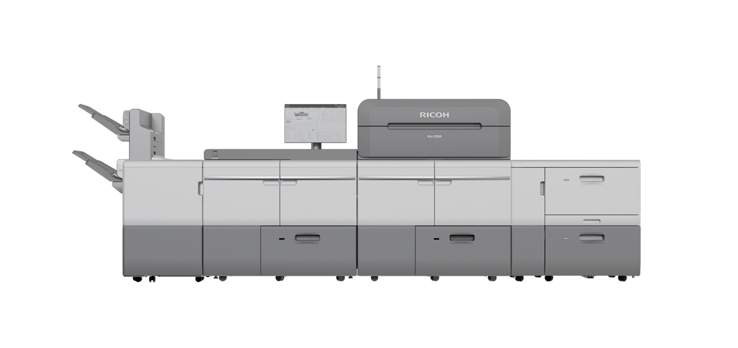 Ricoh’s new High Caliper Media Customisation service broadens the Ricoh Pro C9500’s application capabilities